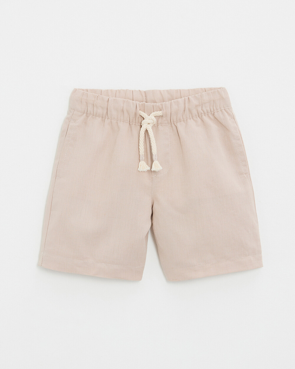 Short en toile de lin/coton Coloris beige Natalys