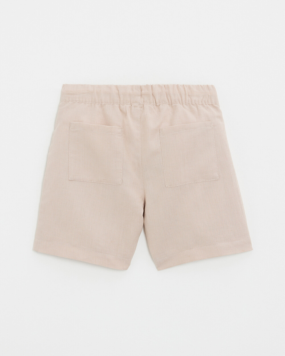 Short en toile de lin/coton Coloris beige Natalys