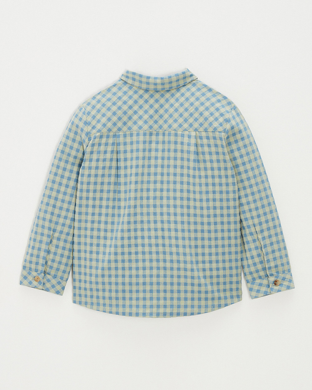 Chemise enfant &agrave; carreaux Coloris bleu  Natalys