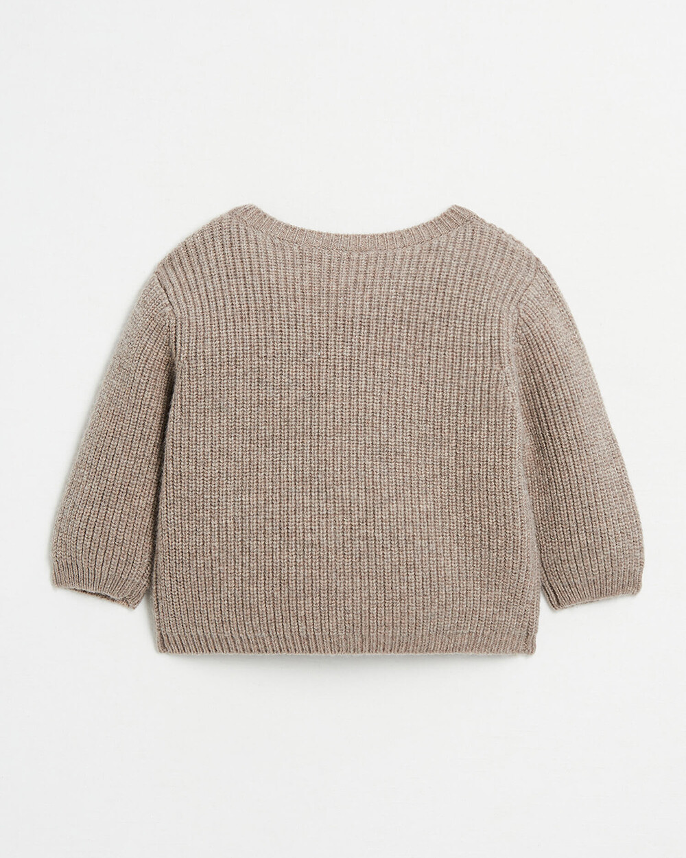 Gilet en laine Mérinos Coloris marron chiné Natalys