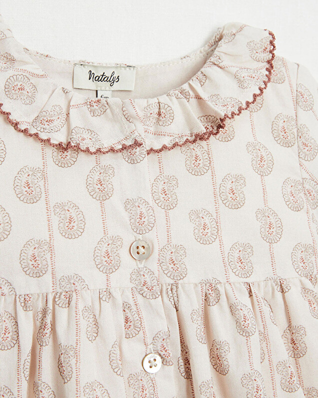Robe manches longues Imprimé Indienne Natalys