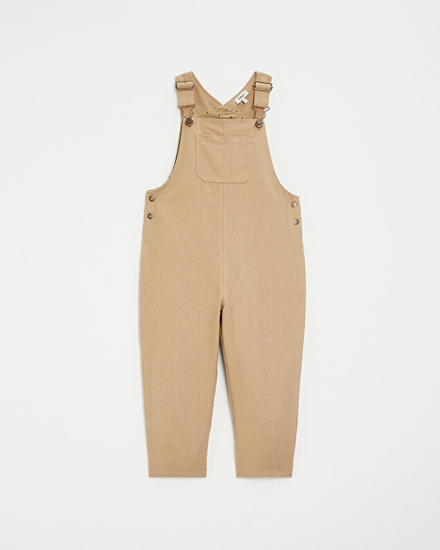 Salopette longue enfant en velours Coloris camel Natalys