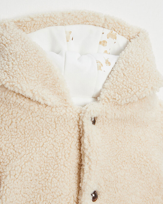 Veste imitation fourrure Coloris naturel Natalys