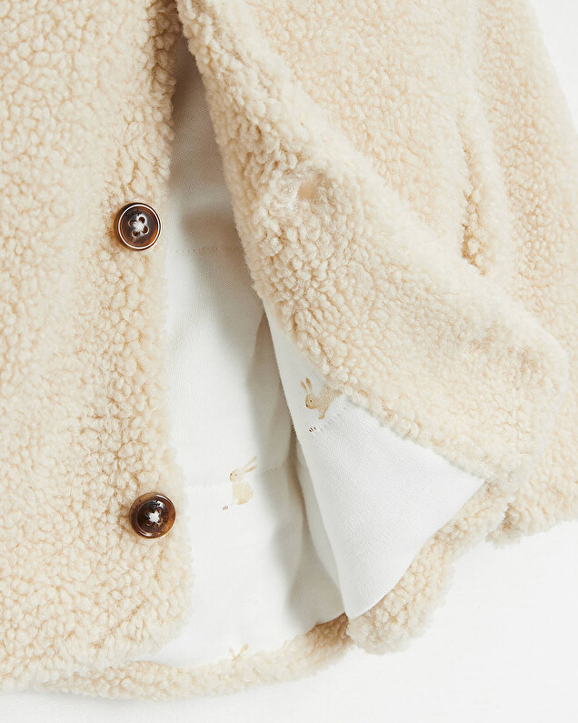 Veste imitation fourrure Coloris naturel Natalys