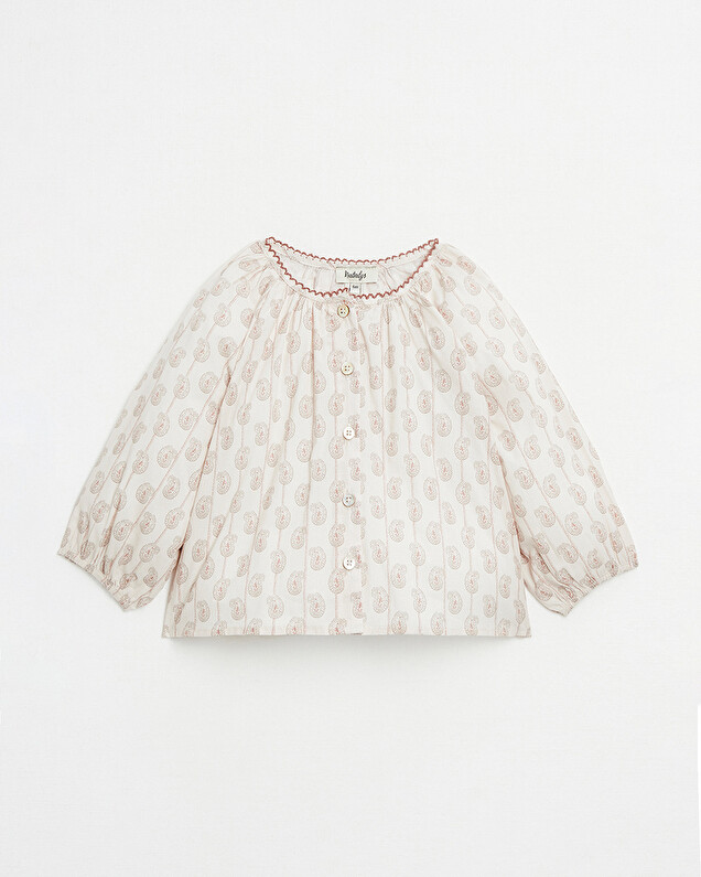 Blouse manches longues Imprimé indienne Natalys
