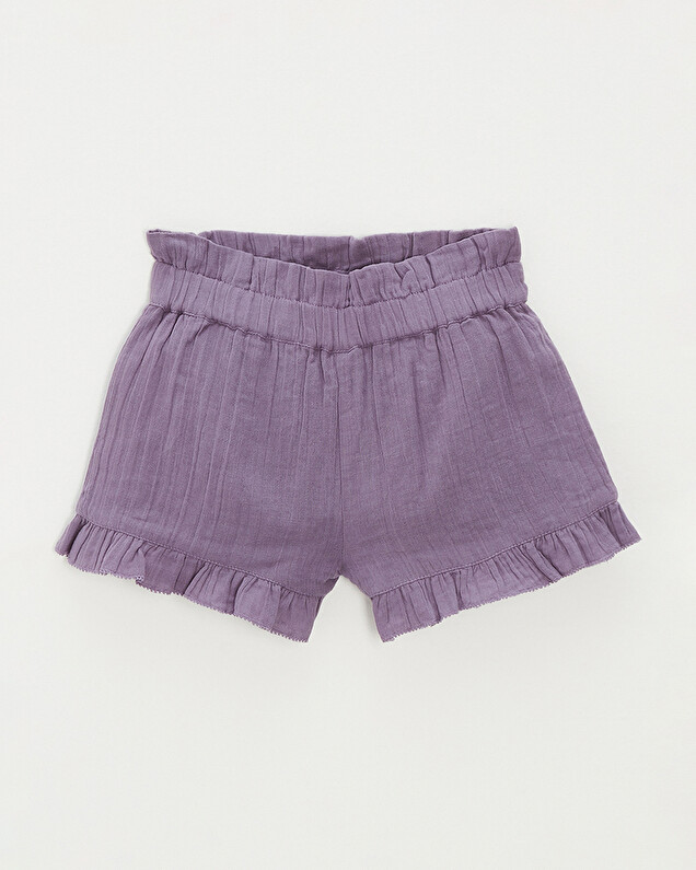Short en gaze de coton Coloris violet Natalys