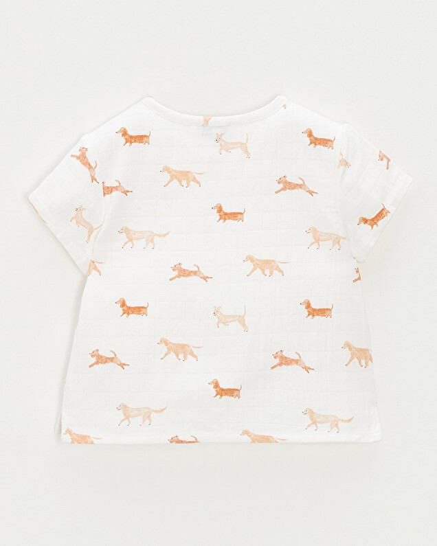 Chemise manches courtes Imprimé chiens Natalys