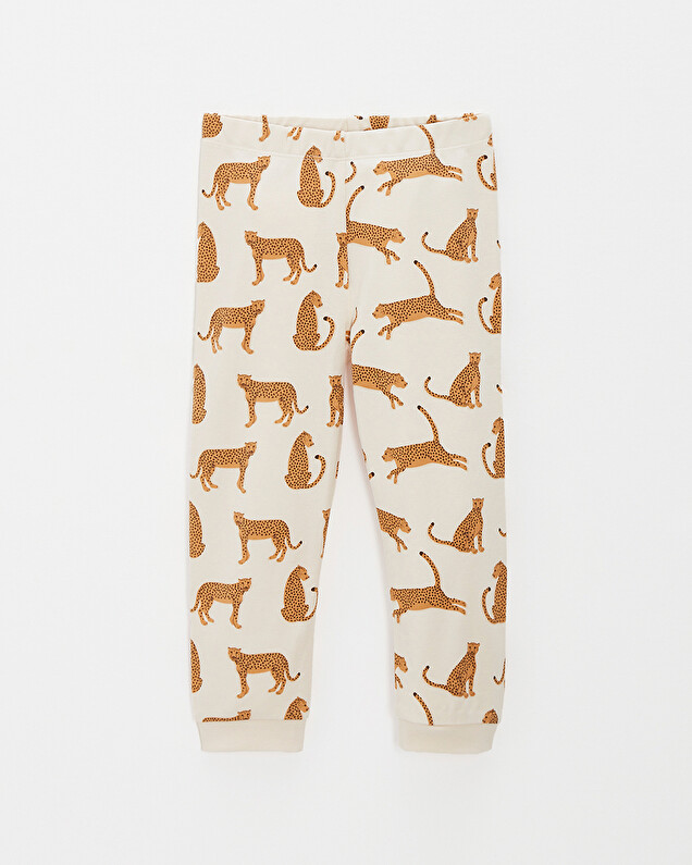 Pyjama 2 pièces enfant léger en coton Imprimé léopards Natalys
