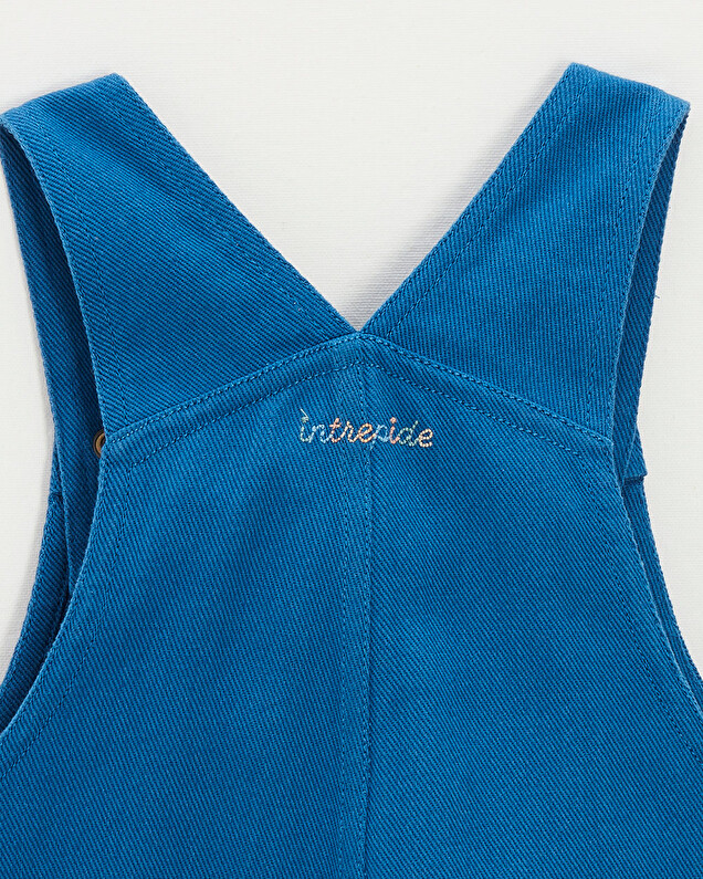 Salopette longue enfant en twill Coloris bleu Natalys