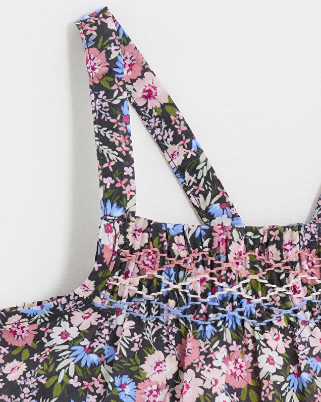 Blouse en tissu Liberty Imprimé fleurs Natalys