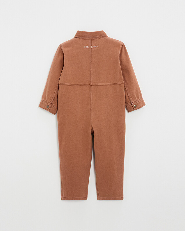 Combinaison longue enfant en twill Coloris rouille Natalys