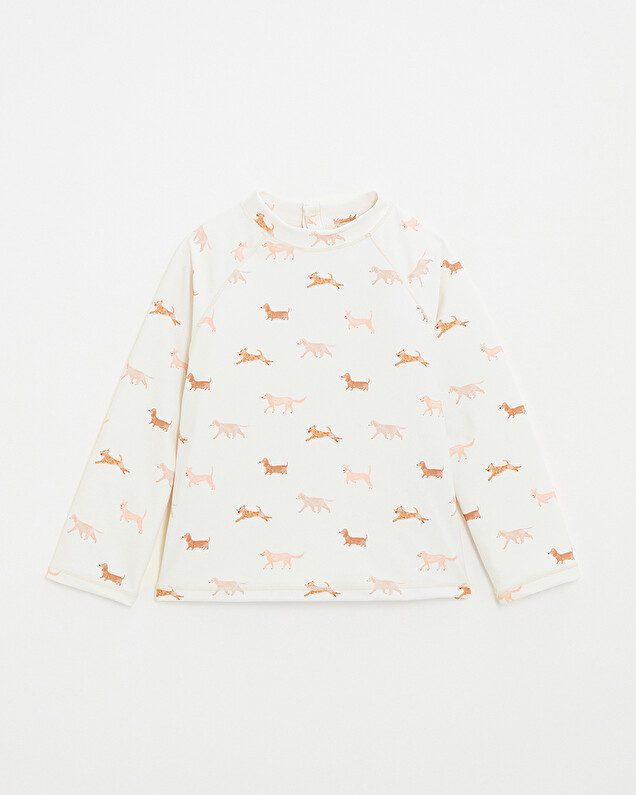 Tee shirt de bain enfant anti UV Imprimé chiens Natalys