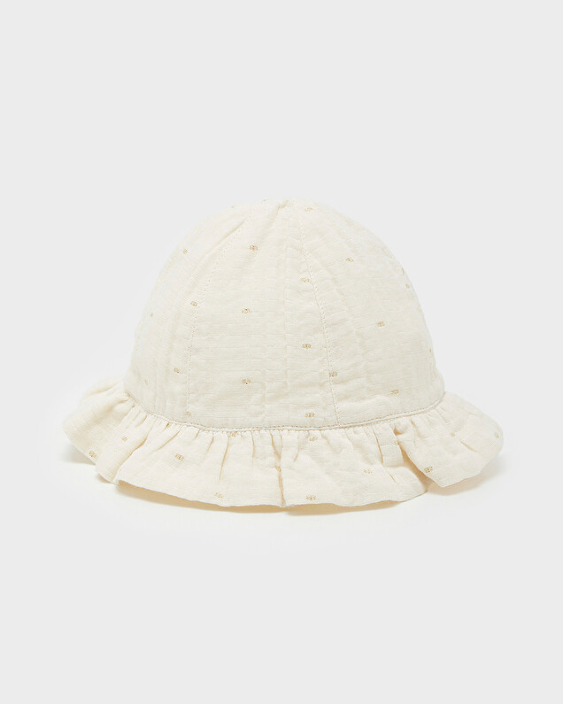 Chapeau en pois lurex Coloris écru Natalys