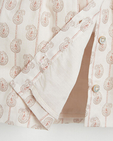 Robe manches longues Imprim&eacute; Indienne  Natalys