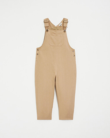 Salopette longue enfant en velours Coloris camel  Natalys