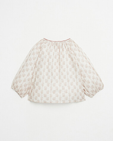 Blouse manches longues Imprim&eacute; indienne  Natalys