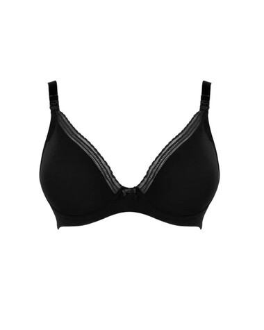 Soutien-gorge d'allaitement Coloris noir  Cache coeur