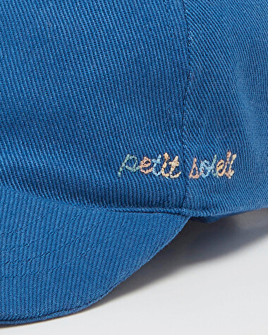 Casquette enfant brod&eacute;e multicolore Coloris bleu  Natalys