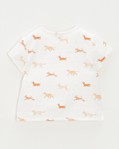 Chemise manches courtes Imprim&eacute; chiens  Natalys