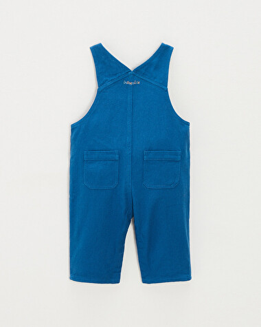 Salopette longue en twill Coloris bleu  Natalys