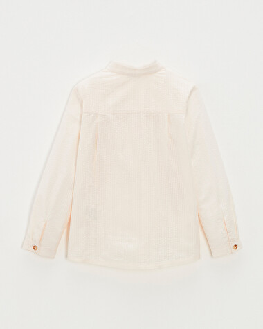Chemise enfant en seersucker Coloris &eacute;cru  Natalys