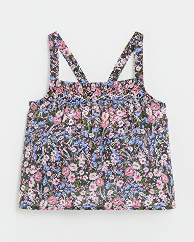 Blouse en tissu Liberty Imprim&eacute; fleurs  Natalys
