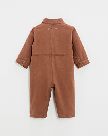 Combinaison longue en twill Coloris rouille  Natalys