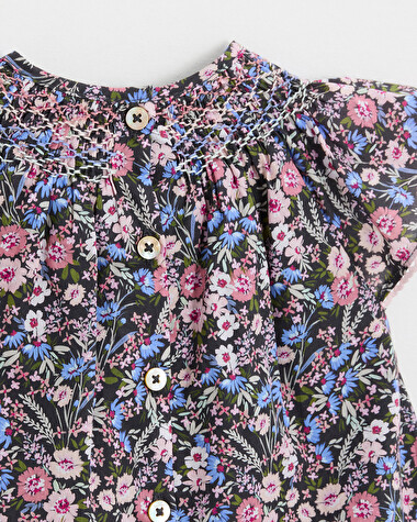 Robe en tissu Liberty Imprim&eacute; fleurs  Natalys