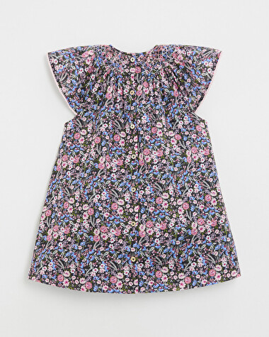 Robe enfant en tissu Liberty Imprim&eacute; fleurs  Natalys