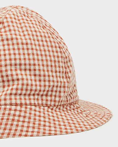 Chapeau en vichy Coloris beige clair  Natalys