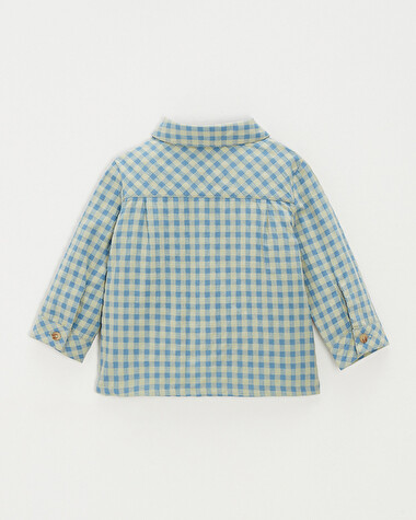 Chemise &agrave; carreaux Coloris bleu  Natalys