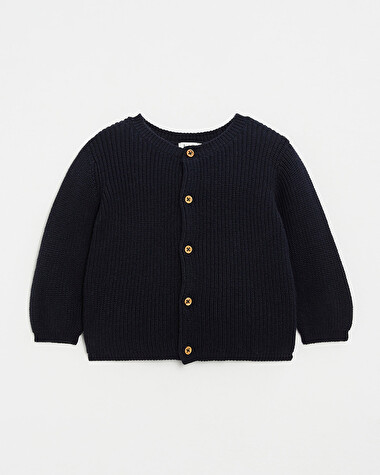 Gilet en tricot Coloris bleu marine  Natalys