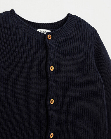 Gilet en tricot Coloris bleu marine  Natalys