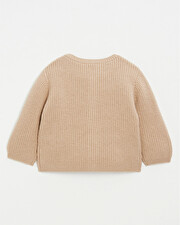 Gilet mixte en laine M&eacute;rinos Coloris caramel  Natalys