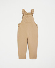 Salopette longue enfant en velours Coloris camel  Natalys