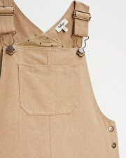 Salopette longue enfant en velours Coloris camel  Natalys