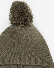 Bonnet en laine Mérinos Coloris vert mousse Natalys