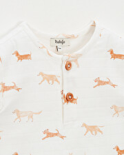 Chemise manches courtes Imprim&eacute; chiens  Natalys
