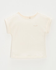 Tee-shirt enfant manches courtes Brodé coloris craie Natalys