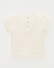 Tee-shirt enfant manches courtes Brodé coloris craie Natalys