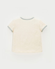 Tee-shirt enfant manches courtes Coloris écru Natalys
