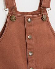 Salopette longue en twill Coloris rouille  Natalys