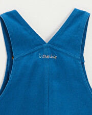 Salopette longue enfant en twill Coloris bleu Natalys