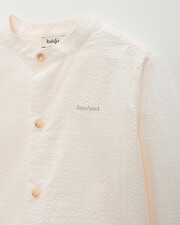 Chemise enfant en seersucker Coloris écru Natalys