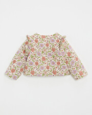 Veste matelass&eacute;e Imprim&eacute; fleurs rayures lurex  Natalys