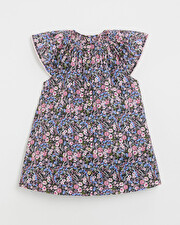 Robe enfant en tissu Liberty Imprim&eacute; fleurs  Natalys