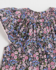 Robe enfant en tissu Liberty Imprim&eacute; fleurs  Natalys
