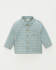 Chemise &agrave; carreaux Coloris bleu  Natalys