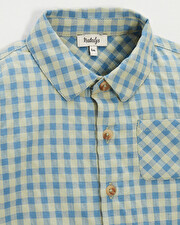 Chemise &agrave; carreaux Coloris bleu  Natalys