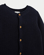 Gilet en tricot Coloris bleu marine Natalys
